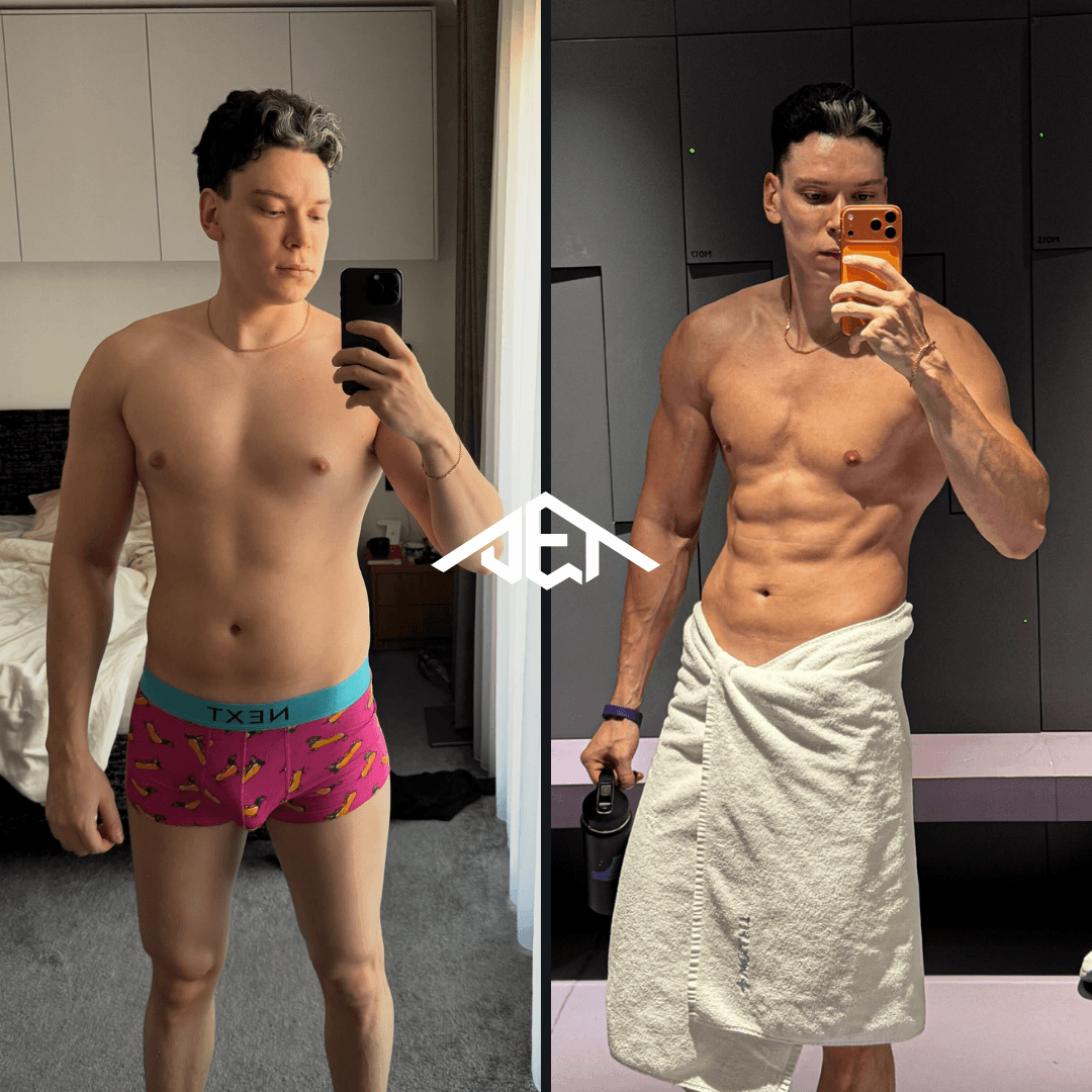 JET Body client before-and-after transformation