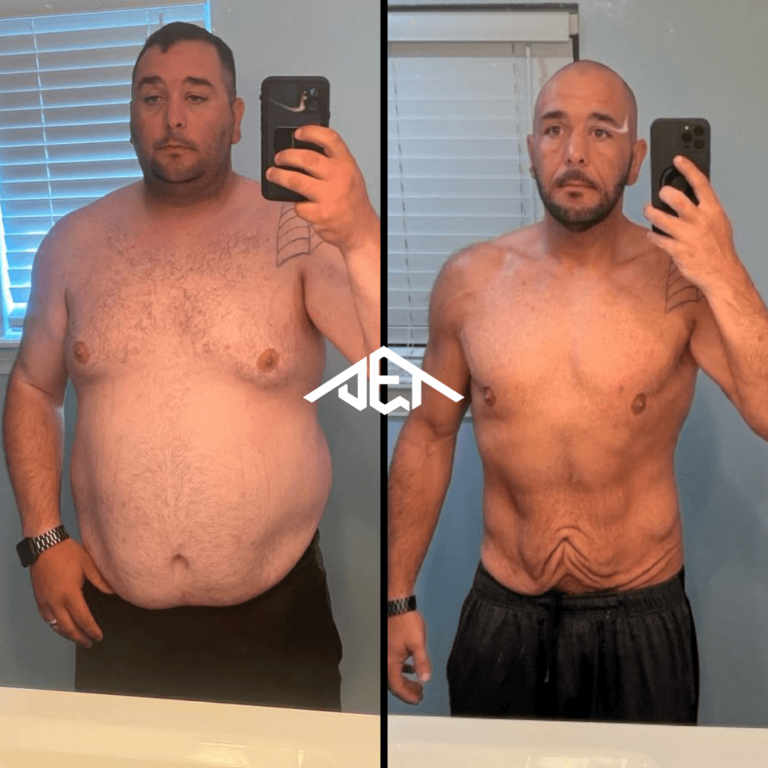 JET Body client before-and-after transformation