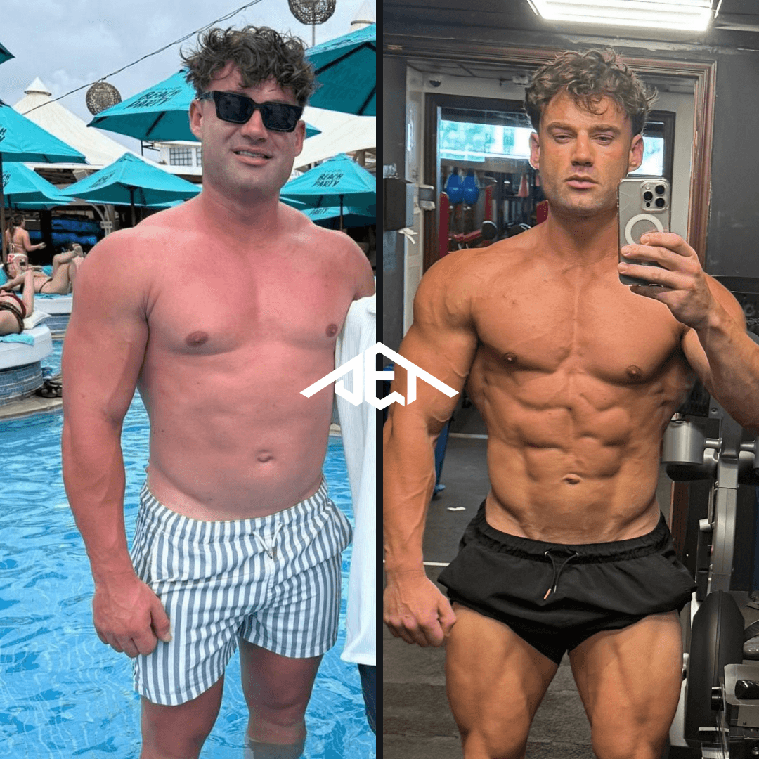 JET Body client before-and-after transformation