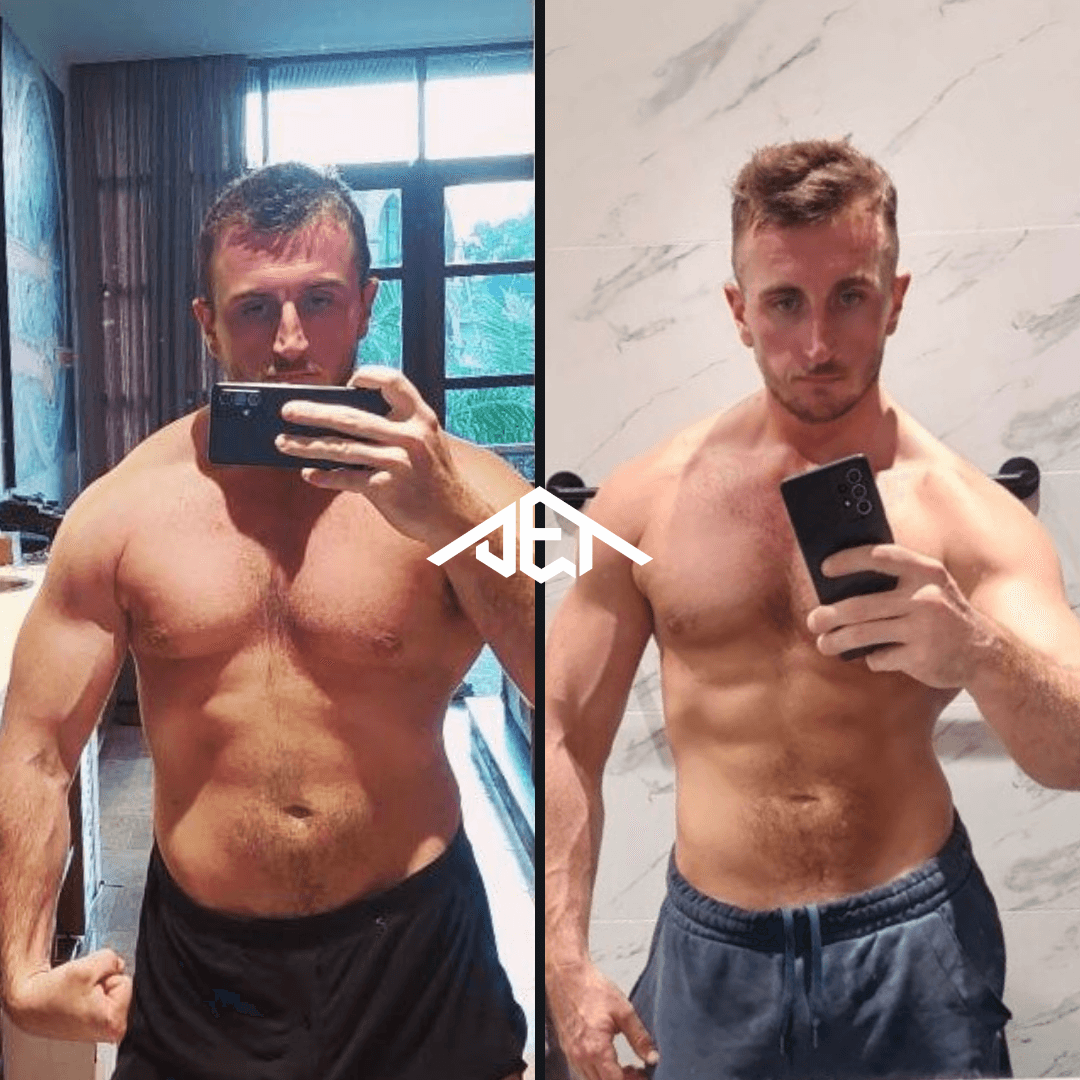 JET Body client before-and-after transformation