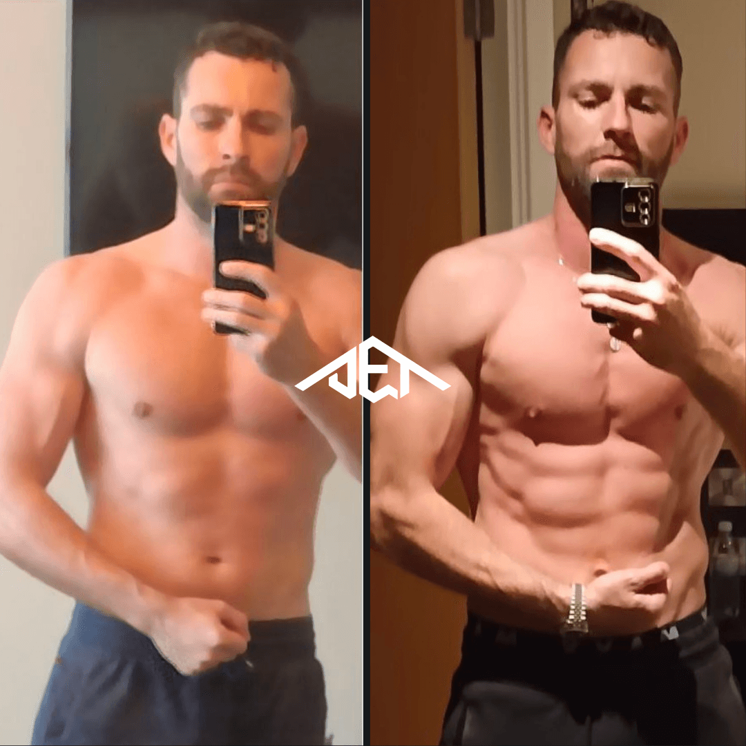 JET Body client before-and-after transformation