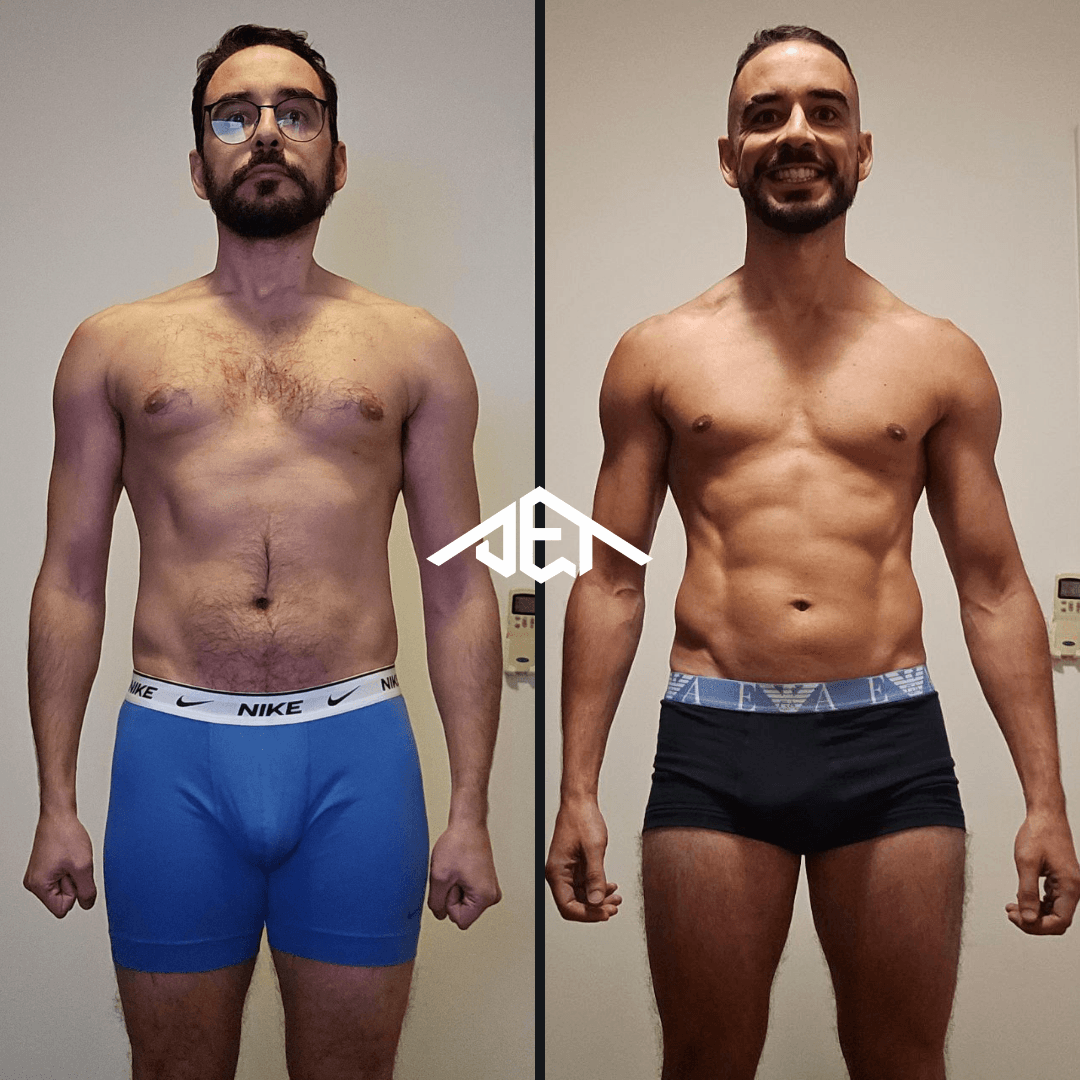 JET Body client before-and-after transformation