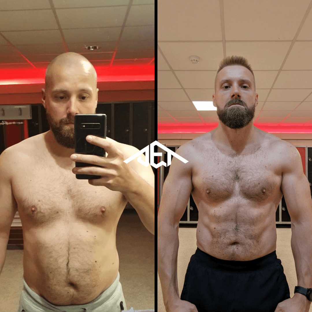 JET Body client before-and-after transformation