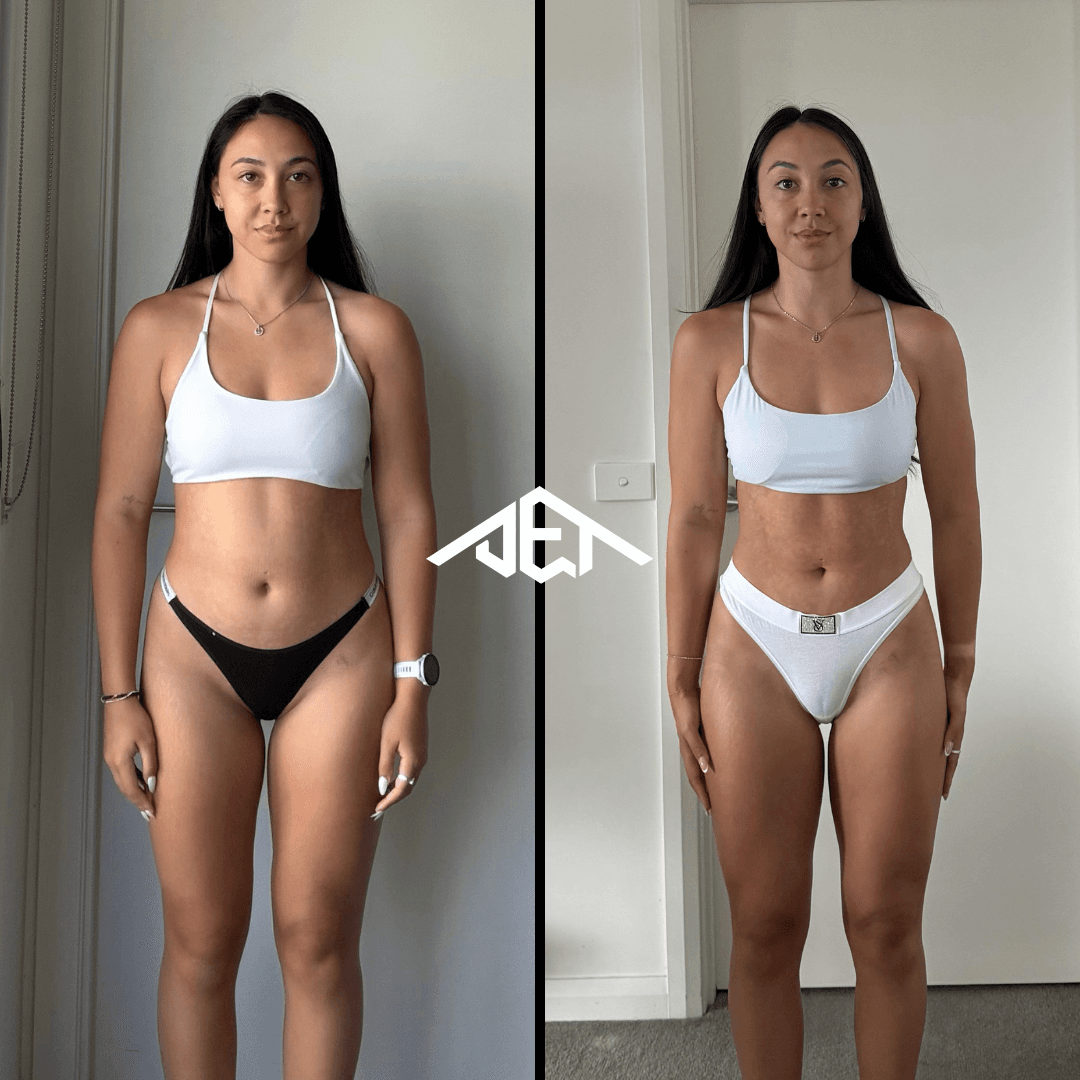 JET Body client before-and-after transformation