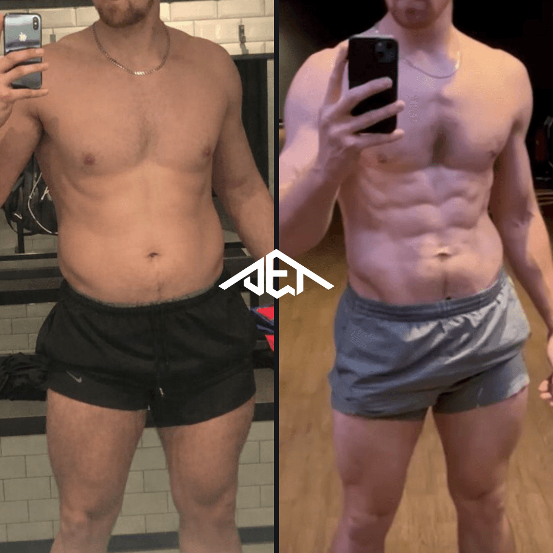 JET Body client before-and-after transformation