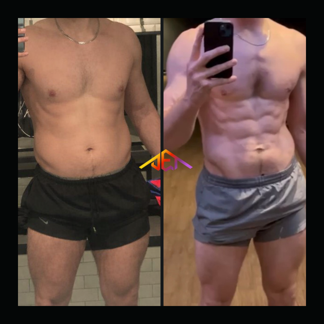 JET Body client transformation 3 - 12 week body transformation result