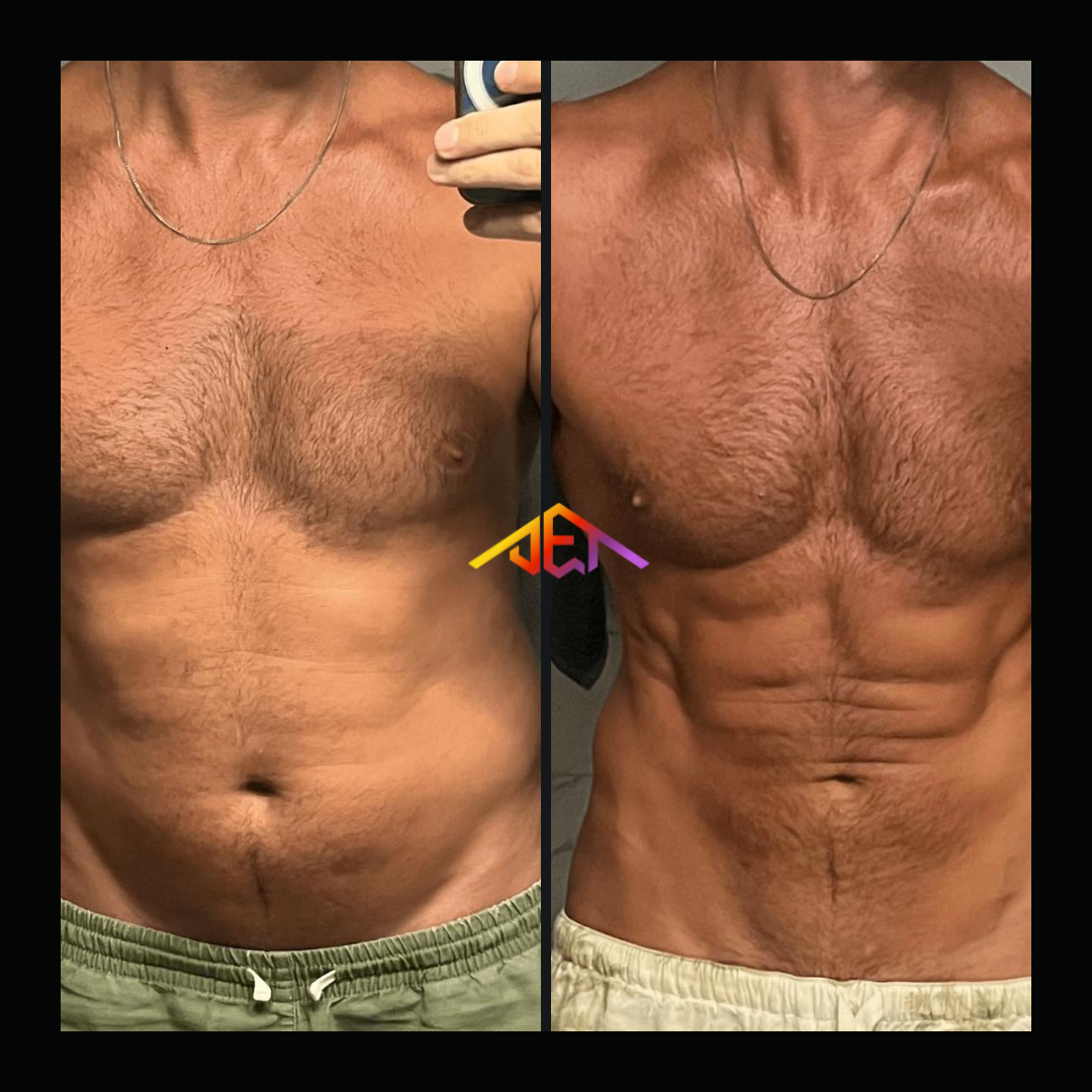 JET Body client transformation 5 - 12 week body transformation result